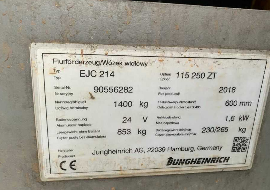Jungheinrich EJC214 - Stacker: picture 4 Jungheinrich EJC214 - Stacker: picture 4