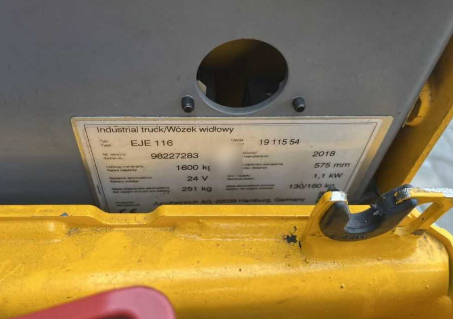 Jungheinrich EJE116 - Pallet truck: picture 4 Jungheinrich EJE116 - Pallet truck: picture 4