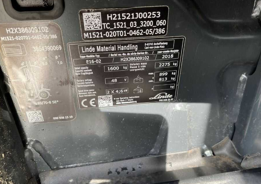 Linde E16-02 - Electric forklift: picture 4 Linde E16-02 - Electric forklift: picture 4