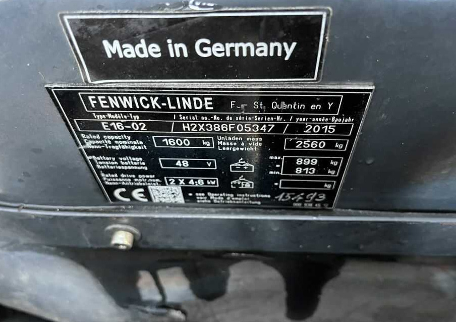 Linde E16-02 - Electric forklift: picture 4 Linde E16-02 - Electric forklift: picture 4
