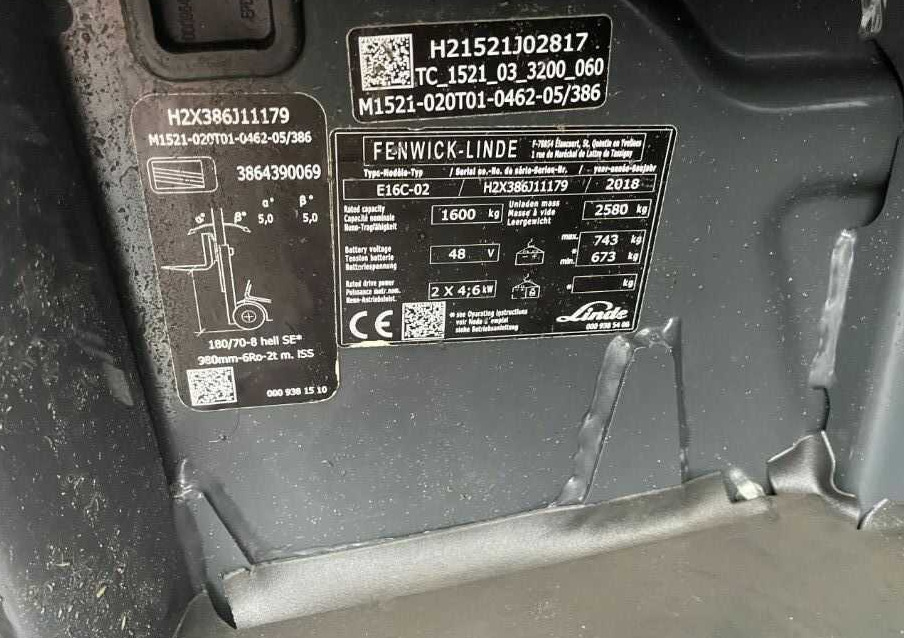 Linde E16C-02 - Electric forklift: picture 4 Linde E16C-02 - Electric forklift: picture 4