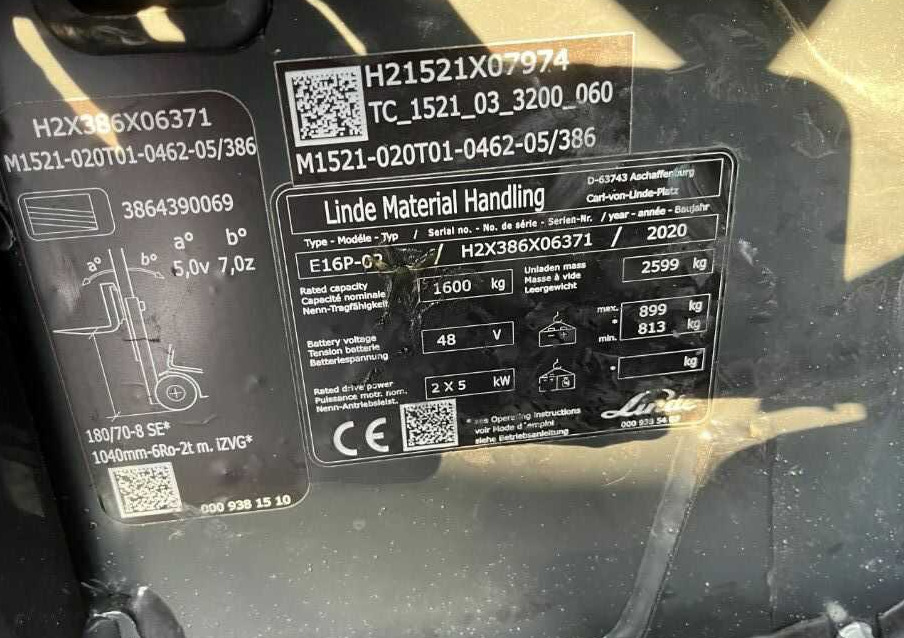 Linde E16P-02 - Electric forklift: picture 4 Linde E16P-02 - Electric forklift: picture 4