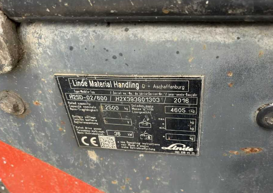 Linde H25D-02/600 - Diesel forklift: picture 4 Linde H25D-02/600 - Diesel forklift: picture 4