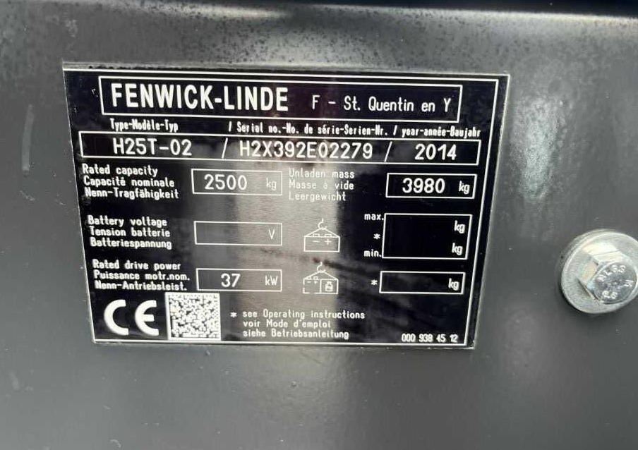Linde H25T-02 - LPG forklift: picture 3 Linde H25T-02 - LPG forklift: picture 3