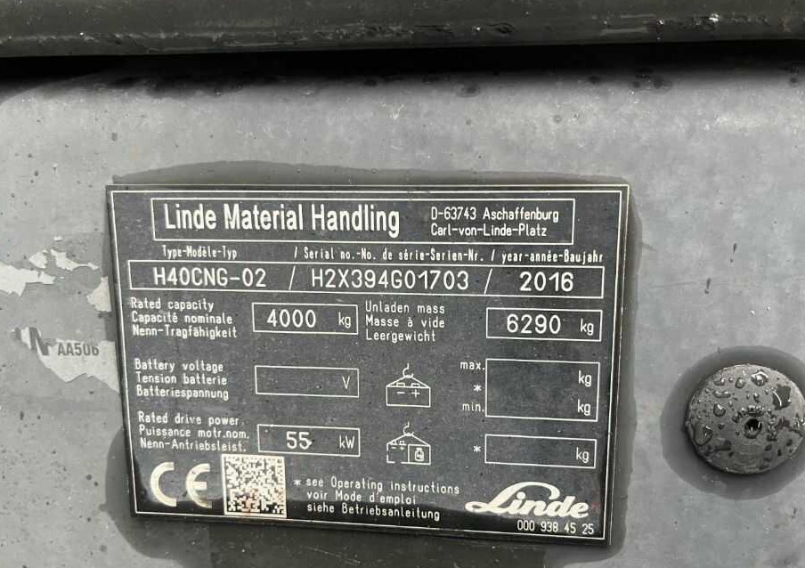 Linde H40CNG-02 - LPG forklift: picture 5 Linde H40CNG-02 - LPG forklift: picture 5