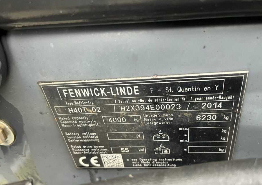 Linde H40T-02 - LPG forklift: picture 1 Linde H40T-02 - LPG forklift: picture 1