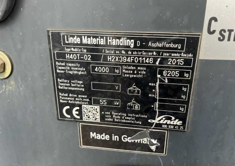 Linde H40T-02 - LPG forklift: picture 4 Linde H40T-02 - LPG forklift: picture 4