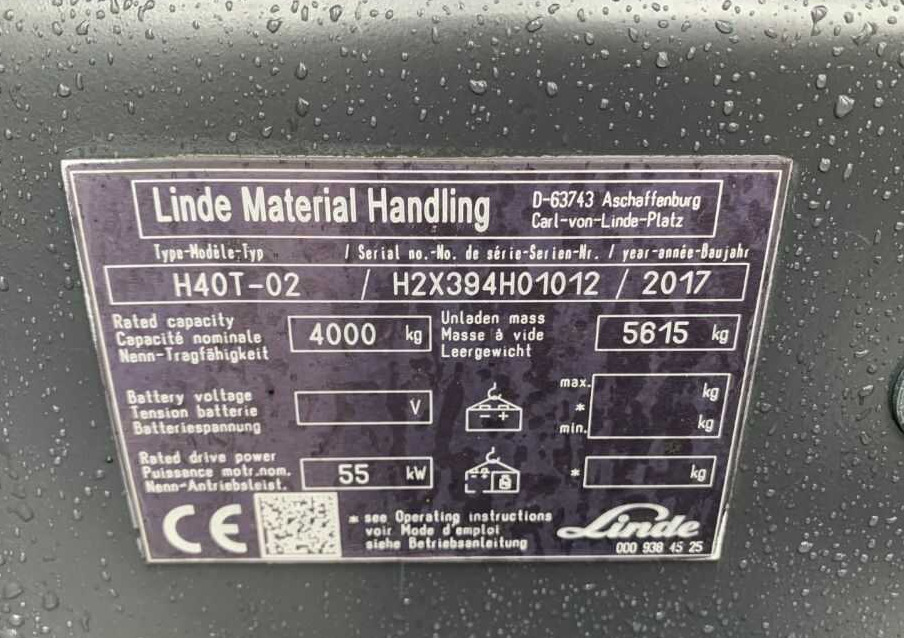 Linde H40T-02 - LPG forklift: picture 4 Linde H40T-02 - LPG forklift: picture 4