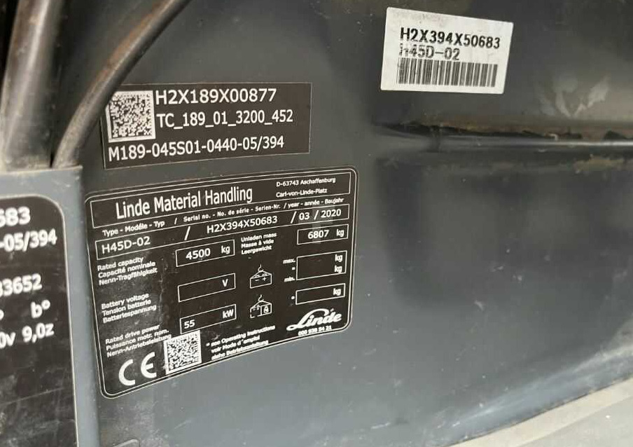 Linde H45D-02 - Diesel forklift: picture 4 Linde H45D-02 - Diesel forklift: picture 4