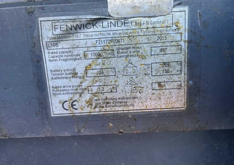 Linde L10 - Stacker: picture 4 Linde L10 - Stacker: picture 4