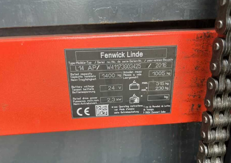 Linde L14LAP - Stacker: picture 4 Linde L14LAP - Stacker: picture 4