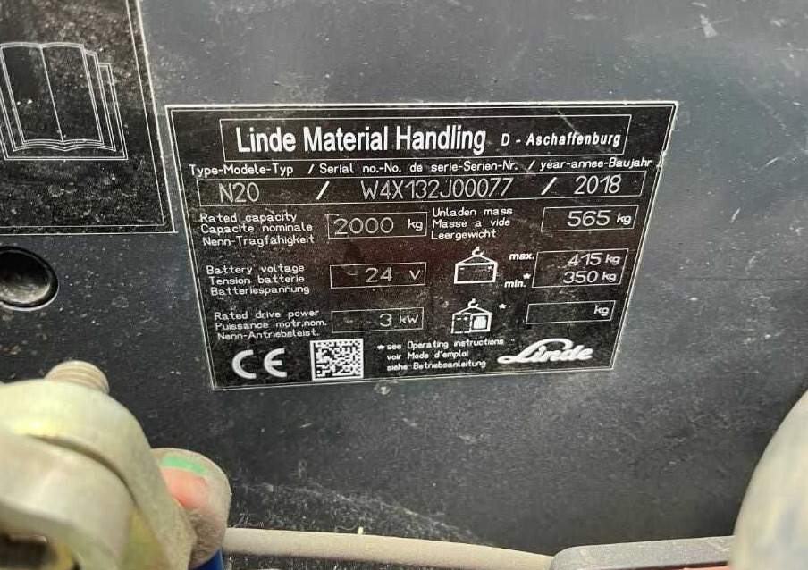 Linde N20 - Order picker: picture 4 Linde N20 - Order picker: picture 4
