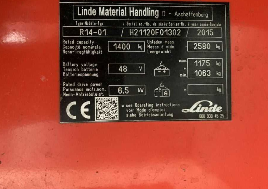 Linde R14-01 - Reach truck: picture 4 Linde R14-01 - Reach truck: picture 4