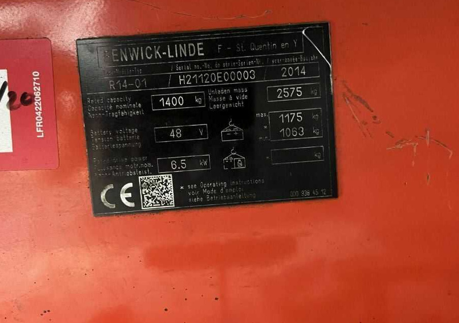 Linde R14 - Reach truck: picture 3 Linde R14 - Reach truck: picture 3