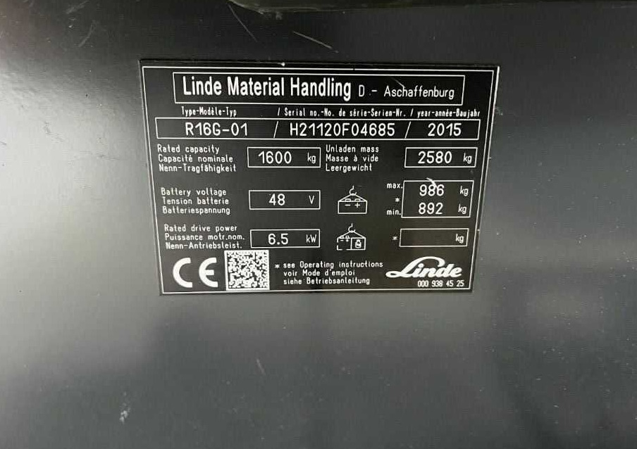 Linde R16G - Reach truck: picture 4 Linde R16G - Reach truck: picture 4