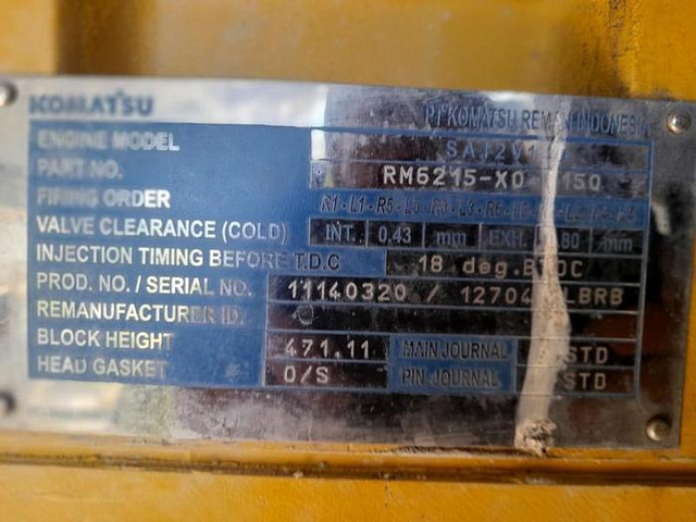Komatsu SA12V140 - WA800 - HD785 - HD985 - D475 engine - - Engine: picture 4 Komatsu SA12V140 - WA800 - HD785 - HD985 - D475 engine - - Engine: picture 4