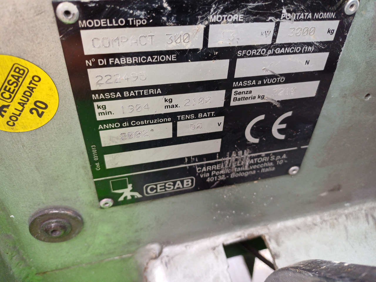 CESAB Compact 300 - Electric forklift: picture 5 CESAB Compact 300 - Electric forklift: picture 5