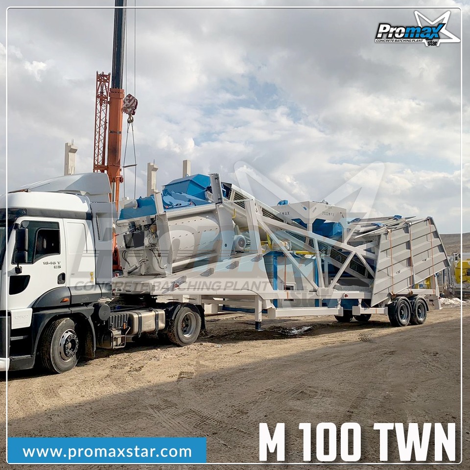 PROMAX MOBILE CONCRETE BATCHING PLANT M100-TWN (100m3/h) - Concrete plant: picture 5 PROMAX MOBILE CONCRETE BATCHING PLANT M100-TWN (100m3/h) - Concrete plant: picture 5