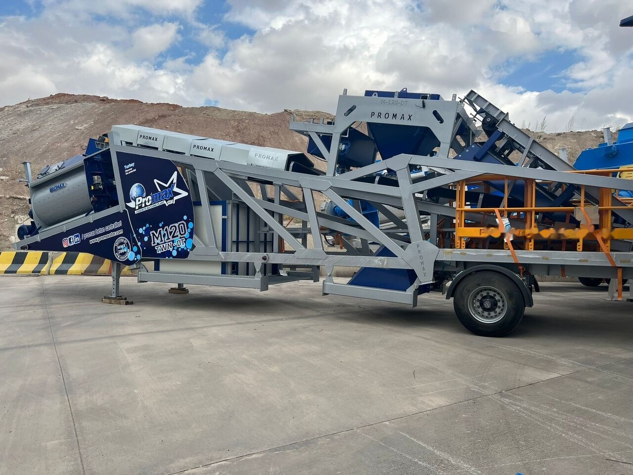 Promax Mobile Concrete Batching Plant PROMAX M120-TWN DT (120m³/h) - Concrete plant: picture 4 Promax Mobile Concrete Batching Plant PROMAX M120-TWN DT (120m³/h) - Concrete plant: picture 4