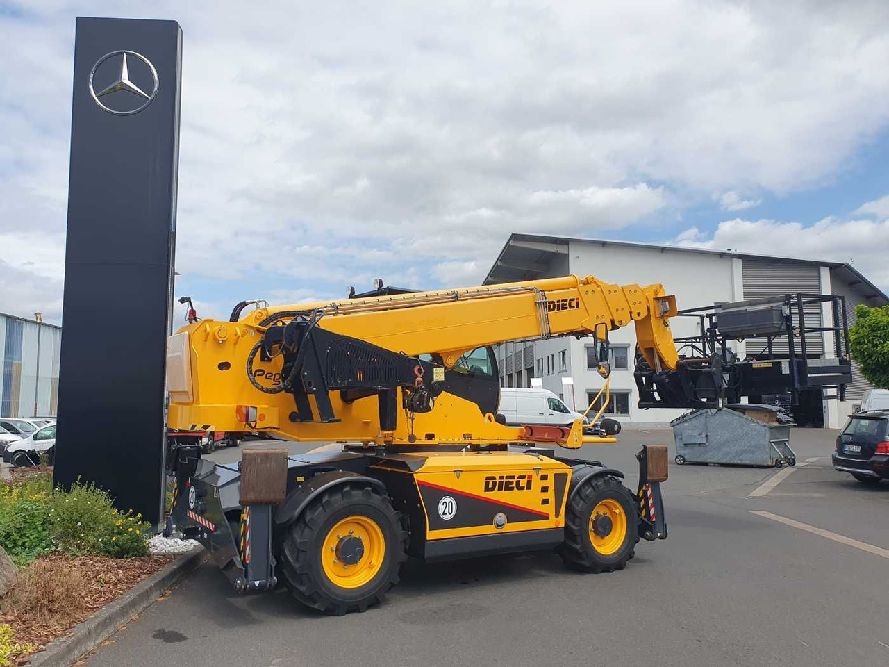 Telescopic handler Dieci Pegasus 40.18 / Winde / Korb / Funk / nur 1.055h: picture 6