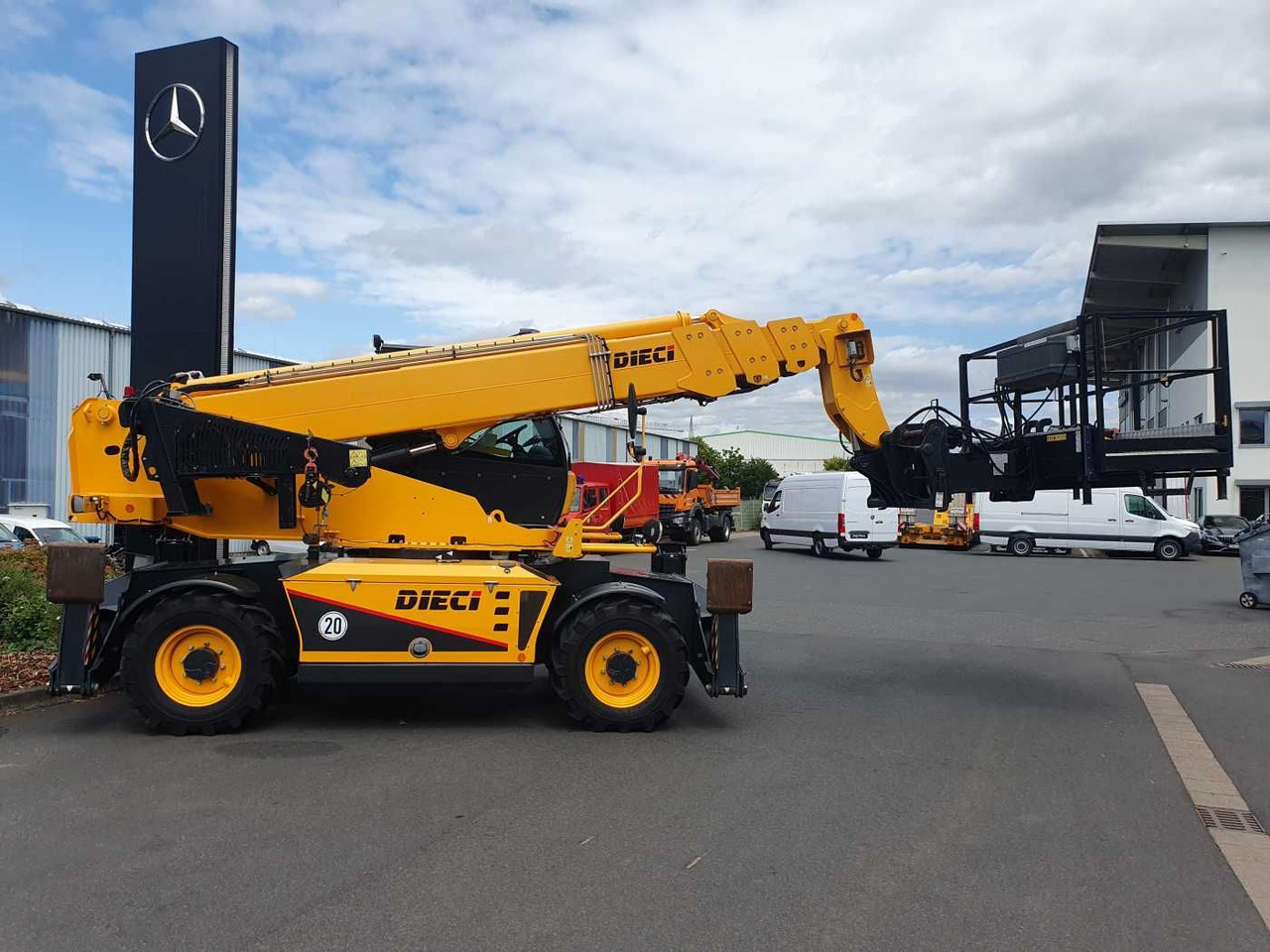 Telescopic handler Dieci Pegasus 40.18 / Winde / Korb / Funk / nur 1.055h: picture 7