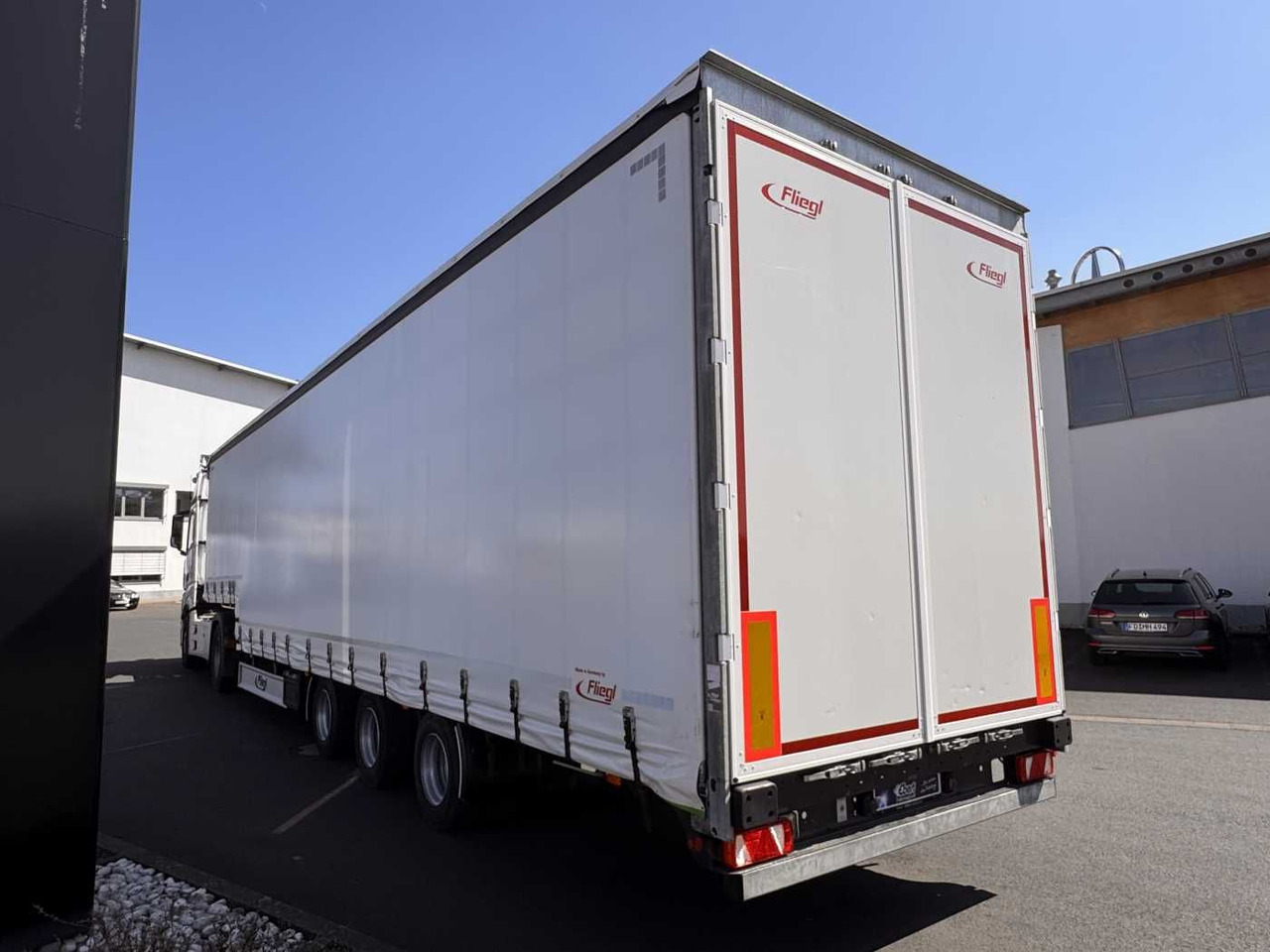 Low loader semi-trailer Fliegl SDS 350 Schiebeplane+Verdeck XL SAF 20.900Km: picture 7