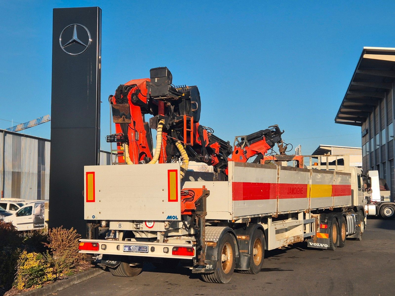 MOL CY NV 1214/20T/37 Palfinger PK44002 - Dropside/ Flatbed semi-trailer: picture 5 MOL CY NV 1214/20T/37 Palfinger PK44002 - Dropside/ Flatbed semi-trailer: picture 5