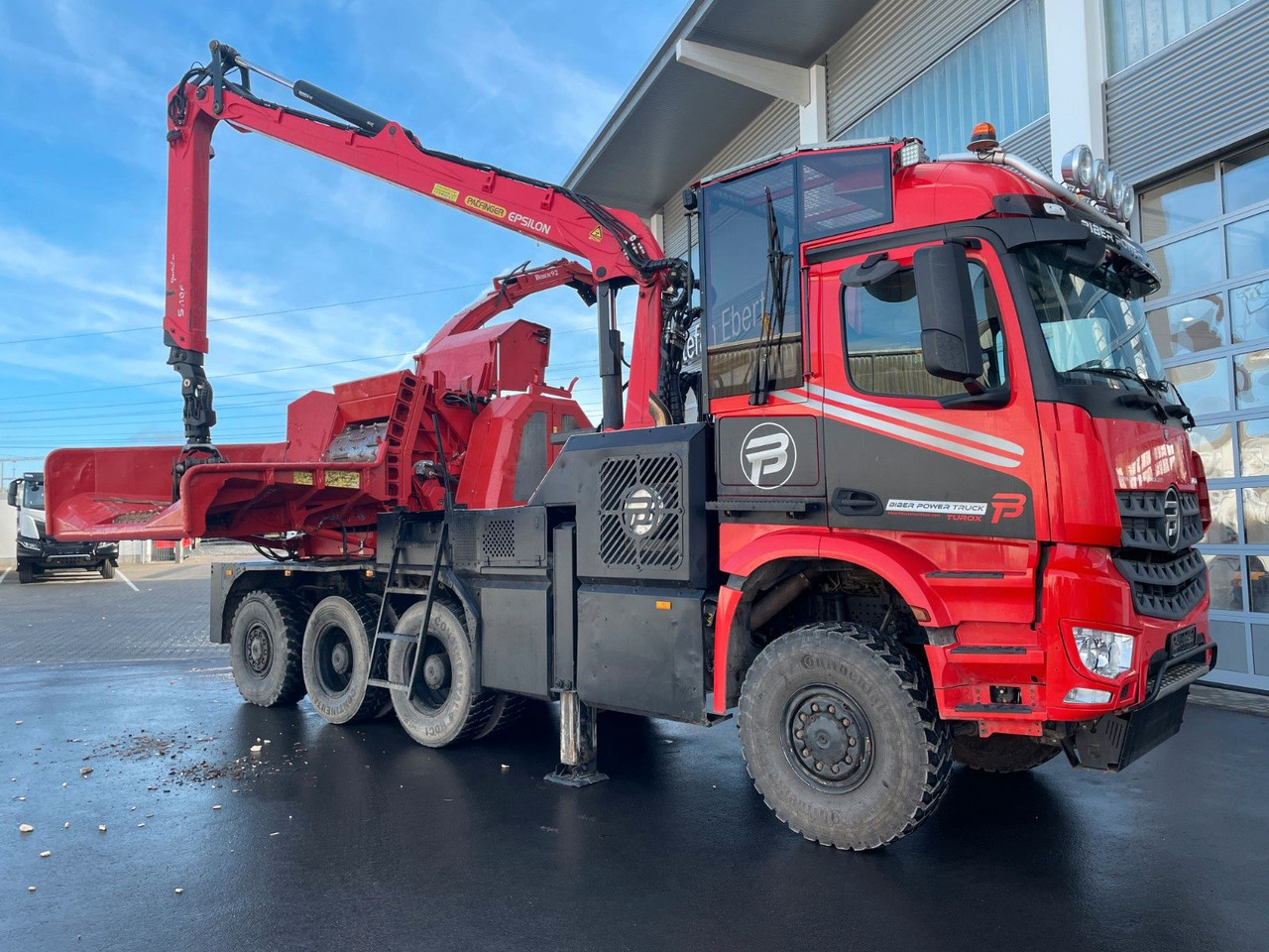 Logging truck, Crane truck Mercedes-Benz TUROX 8x8 Eschlböck Biber 92 Holzhacker / 1.512h: picture 29 Logging truck, Crane truck Mercedes-Benz TUROX 8x8 Eschlböck Biber 92 Holzhacker / 1.512h: picture 29