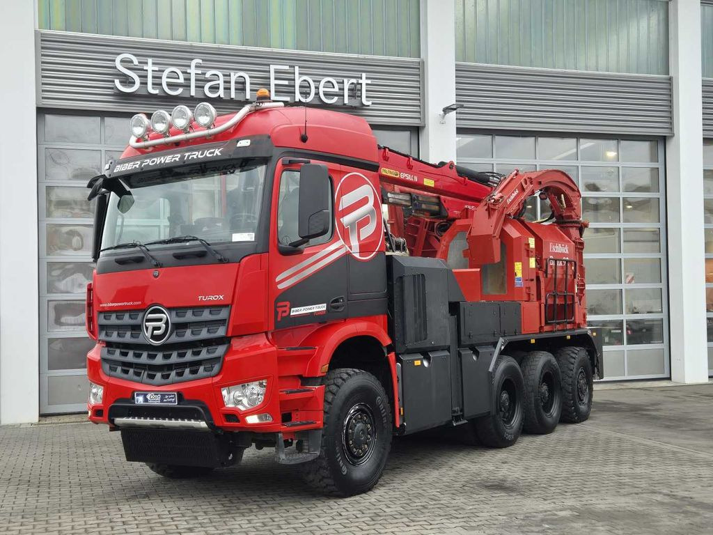 Mercedes-Benz TUROX 8x8 Eschlböck Biber 92 Holzhacker / 1.512h - Logging truck: picture 1 Mercedes-Benz TUROX 8x8 Eschlböck Biber 92 Holzhacker / 1.512h - Logging truck: picture 1