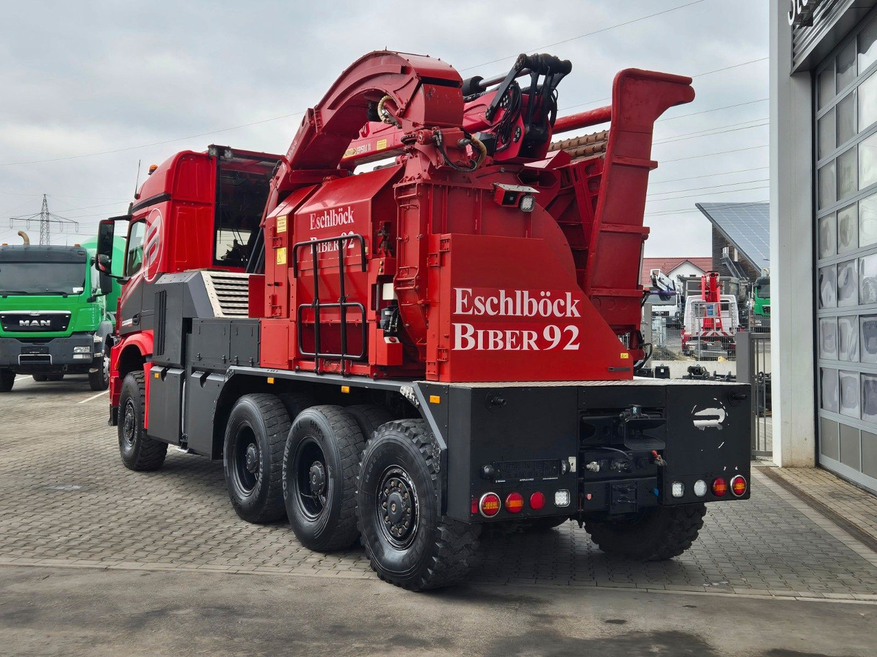 Logging truck, Crane truck Mercedes-Benz TUROX 8x8 Eschlböck Biber 92 Holzhacker / 1.512h: picture 7 Logging truck, Crane truck Mercedes-Benz TUROX 8x8 Eschlböck Biber 92 Holzhacker / 1.512h: picture 7