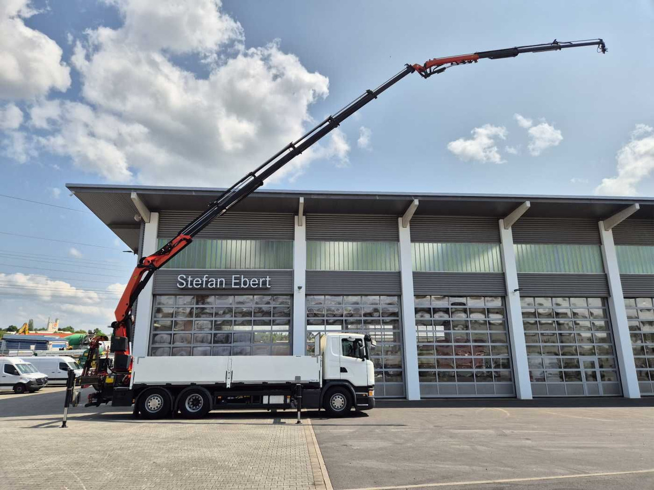 Scania G410 LB6x2*4HNB Palfinger PK 34002-SH E+JIB - Dropside/ Flatbed truck, Crane truck: picture 1 Scania G410 LB6x2*4HNB Palfinger PK 34002-SH E+JIB - Dropside/ Flatbed truck, Crane truck: picture 1