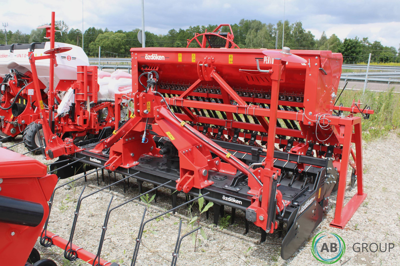 Seedbed and seeding unit mounted on Ozdoken Pertum CS-300 active harrow – single-disc coulter, Packer roller - Combine seed drill: picture 1 Seedbed and seeding unit mounted on Ozdoken Pertum CS-300 active harrow – single-disc coulter, Packer roller - Combine seed drill: picture 1