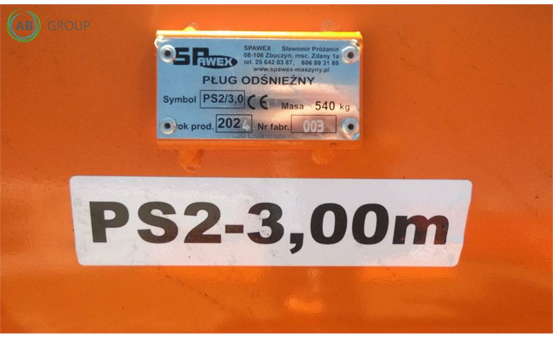 Spawex pług odśnieżny prosty PS-2, 3 m - Snow plows for Agricultural machinery: picture 4 Spawex pług odśnieżny prosty PS-2, 3 m - Snow plows for Agricultural machinery: picture 4