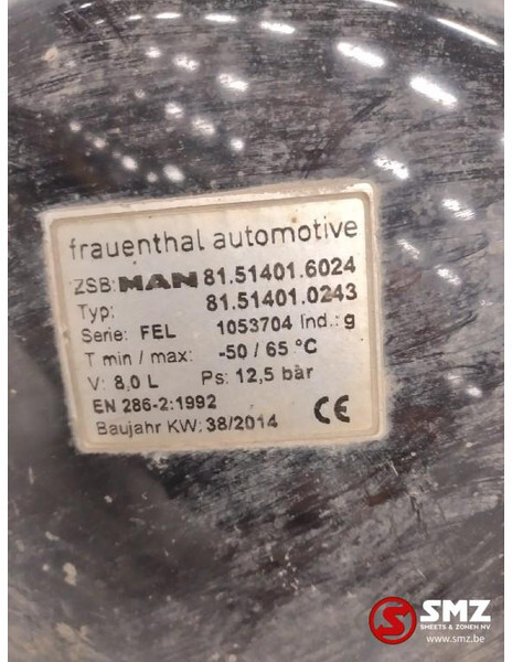 MAN Occ luchtketel 8L 12,5Bar MAN TGX 81514016024 - Spare parts for Truck: picture 3 MAN Occ luchtketel 8L 12,5Bar MAN TGX 81514016024 - Spare parts for Truck: picture 3