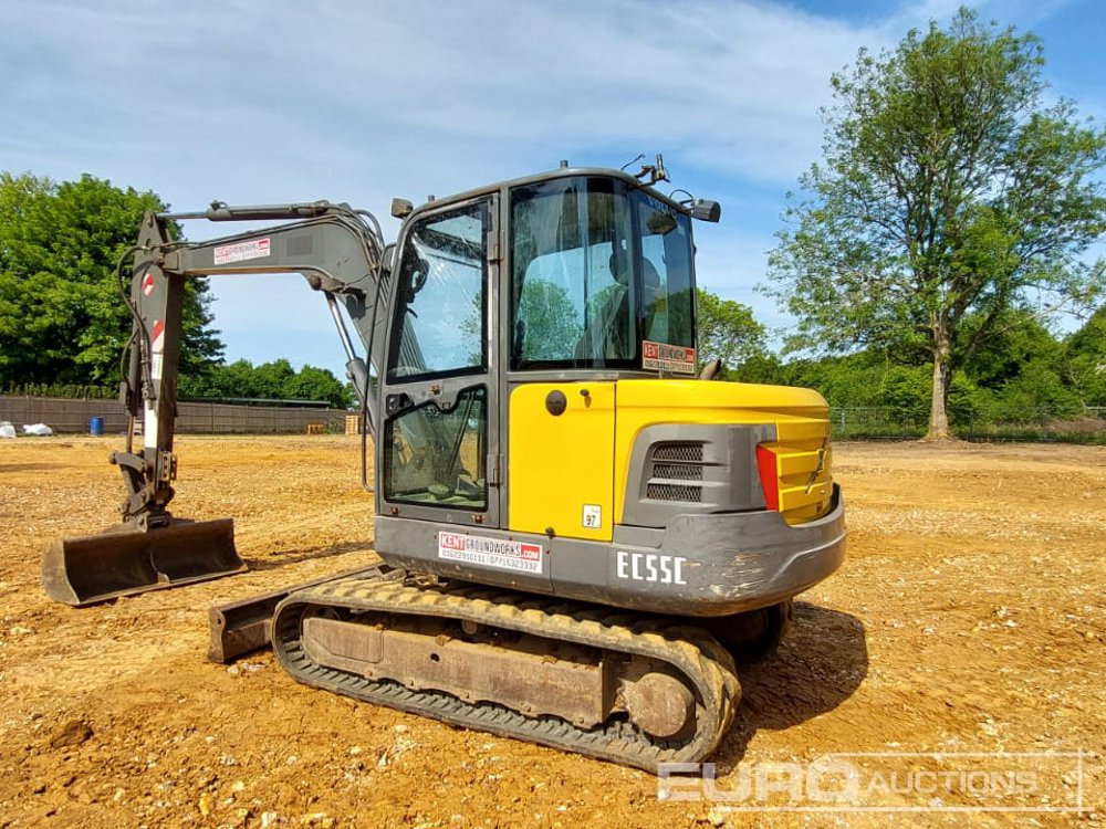 2010 Volvo EC55C - Mini excavator: picture 4 2010 Volvo EC55C - Mini excavator: picture 4