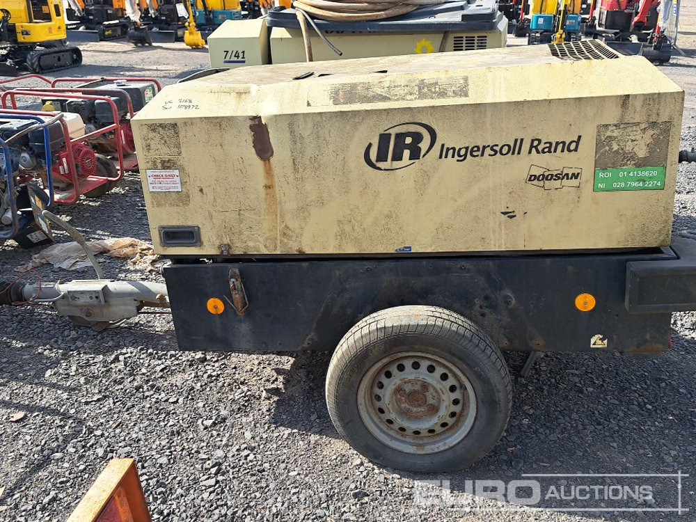 2011 Doosan 7/26E Single Axle Diesel Compressor/Generator, Yanmar Engine - Air compressor: picture 2 2011 Doosan 7/26E Single Axle Diesel Compressor/Generator, Yanmar Engine - Air compressor: picture 2