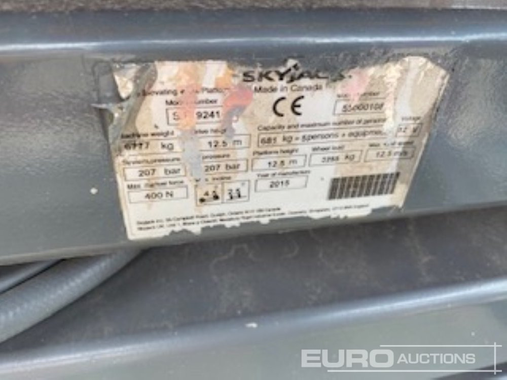 2015 SkyJack SJ9241 - Aerial platform: picture 4 2015 SkyJack SJ9241 - Aerial platform: picture 4