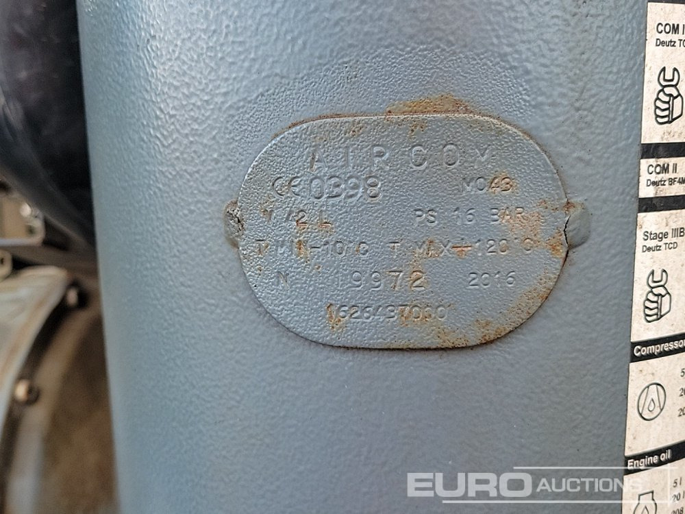 Air compressor 2016 Atlas Copco XAS186: picture 25