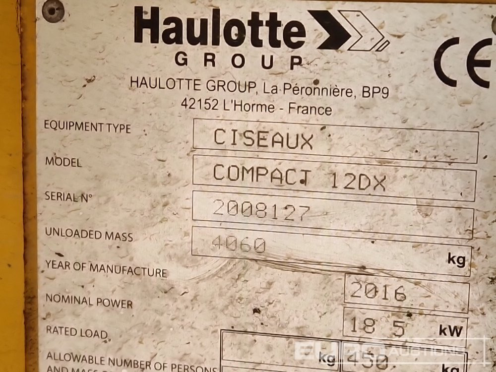Aerial platform 2016 Haulotte Compact 12DX: picture 36