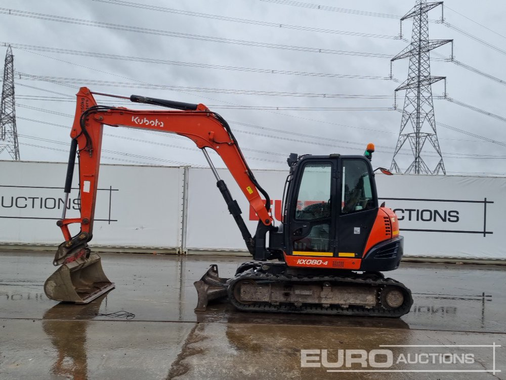 2016 Kubota KX080-4 - Mini excavator: picture 2 2016 Kubota KX080-4 - Mini excavator: picture 2