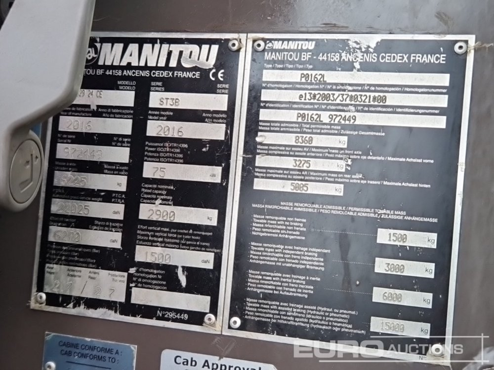 Telescopic handler 2016 Manitou MLT629: picture 37