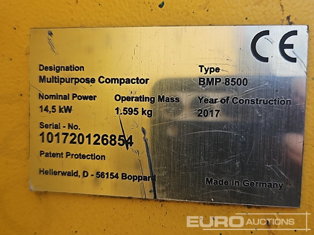 Asphalt machine 2017 Bomag BMP8500: picture 37