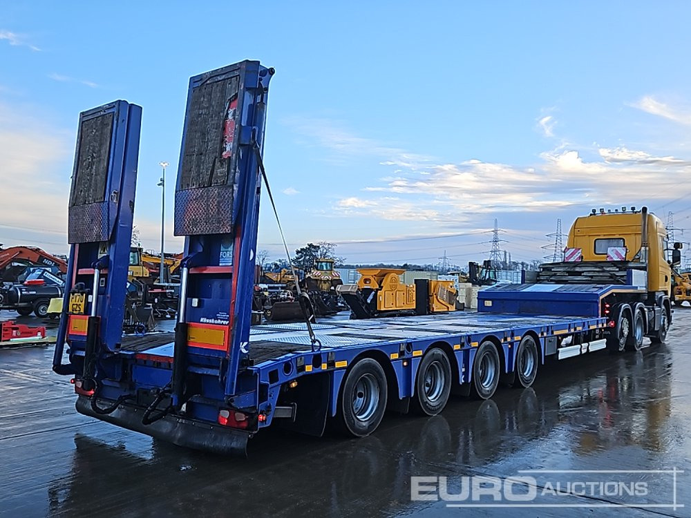 2017 Kassbohrer 4 Axle Extendable Stepframe Low Loader Trailer, 1 Rear Stear Axle, Out Riggers, Hydraulic Fliptoe Ramps - Low loader semi-trailer: picture 5 2017 Kassbohrer 4 Axle Extendable Stepframe Low Loader Trailer, 1 Rear Stear Axle, Out Riggers, Hydraulic Fliptoe Ramps - Low loader semi-trailer: picture 5