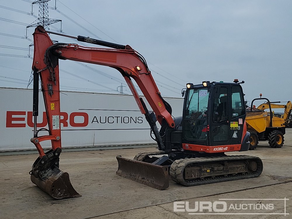 2018 Kubota KX080-4A - Mini excavator: picture 1 2018 Kubota KX080-4A - Mini excavator: picture 1