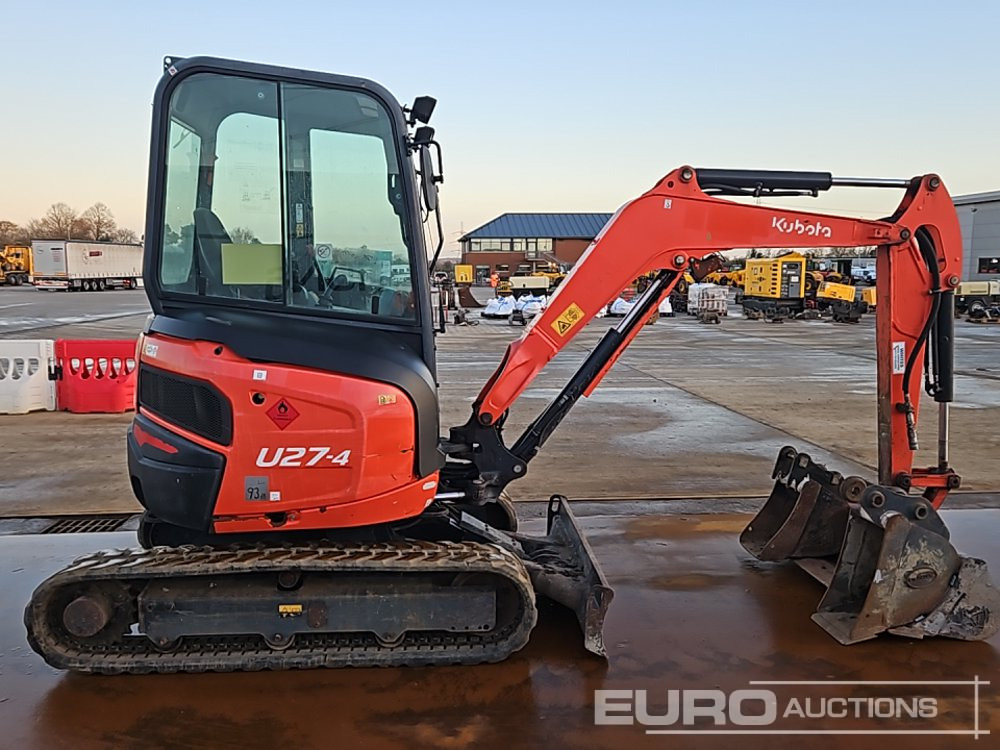 Mini excavator 2018 Kubota U27-4: picture 6 Mini excavator 2018 Kubota U27-4: picture 6
