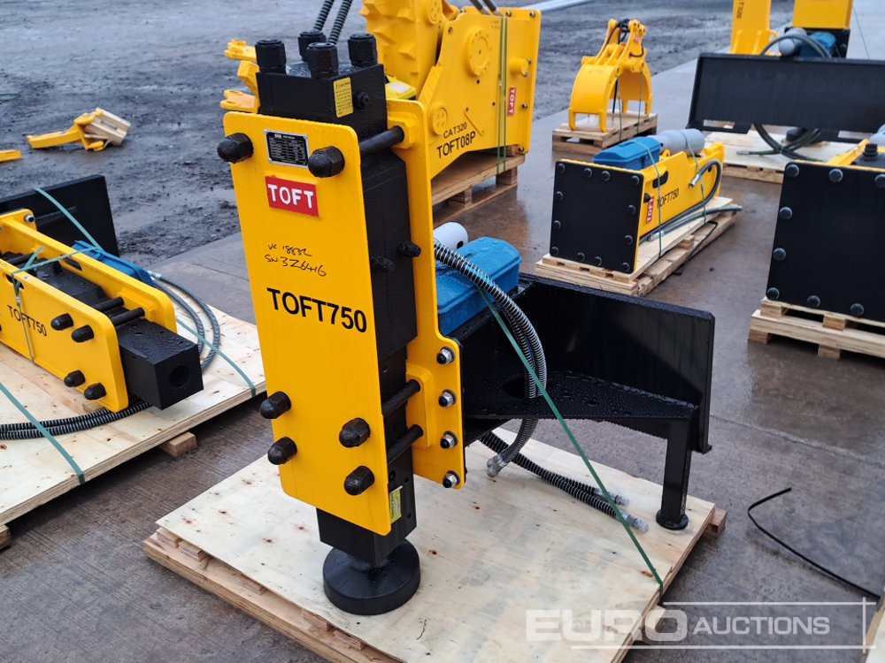 Unused 2025 TOFT TOFT750 Hydraulic Post Driver to suit Skidsteer Loader - Attachment for Excavator: picture 3 Unused 2025 TOFT TOFT750 Hydraulic Post Driver to suit Skidsteer Loader - Attachment for Excavator: picture 3