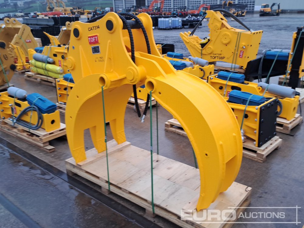 Unused 2025 Toft ASC65 Hydraylic 5 Tyne Grapple 65mm Pin to suit 13 Ton Excavator - Attachment for Excavator: picture 4 Unused 2025 Toft ASC65 Hydraylic 5 Tyne Grapple 65mm Pin to suit 13 Ton Excavator - Attachment for Excavator: picture 4