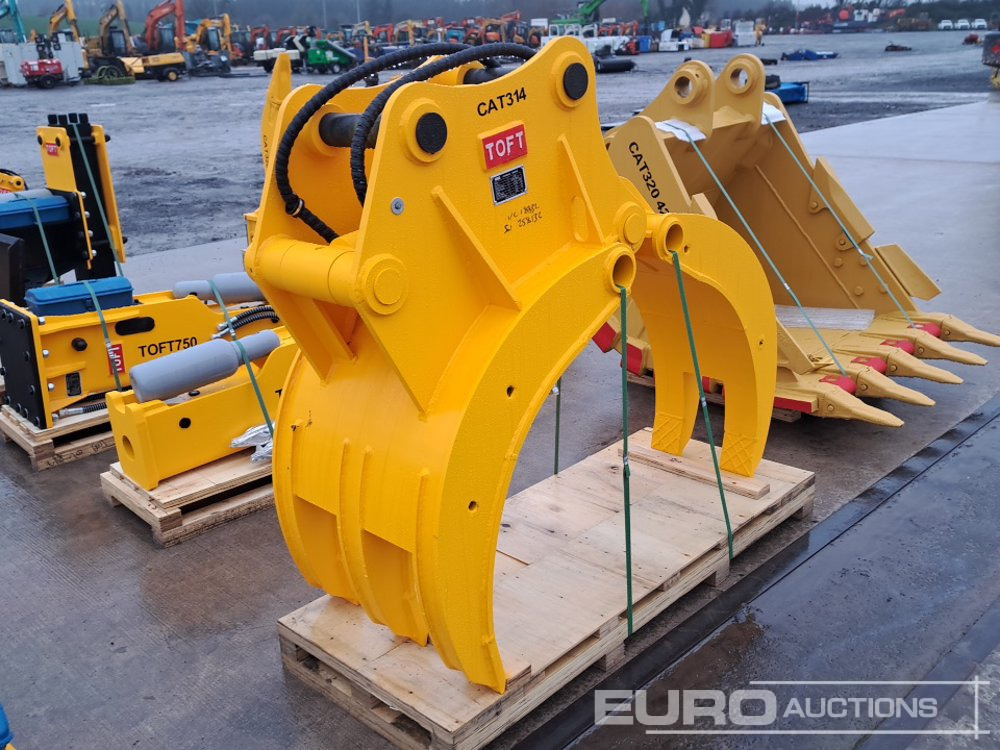 Unused 2025 Toft ASC65 Hydraylic 5 Tyne Grapple 65mm Pin to suit 13 Ton Excavator - Attachment for Excavator: picture 3 Unused 2025 Toft ASC65 Hydraylic 5 Tyne Grapple 65mm Pin to suit 13 Ton Excavator - Attachment for Excavator: picture 3