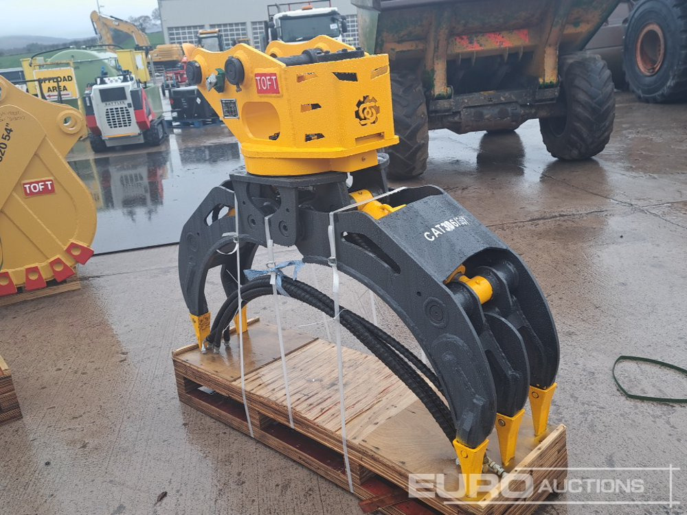 Unused 2025 Toft TOFT04G Hydraulic Rotating Grapple 45mm Pin to suit 4-6 Ton Excavator - Attachment for Excavator: picture 3 Unused 2025 Toft TOFT04G Hydraulic Rotating Grapple 45mm Pin to suit 4-6 Ton Excavator - Attachment for Excavator: picture 3