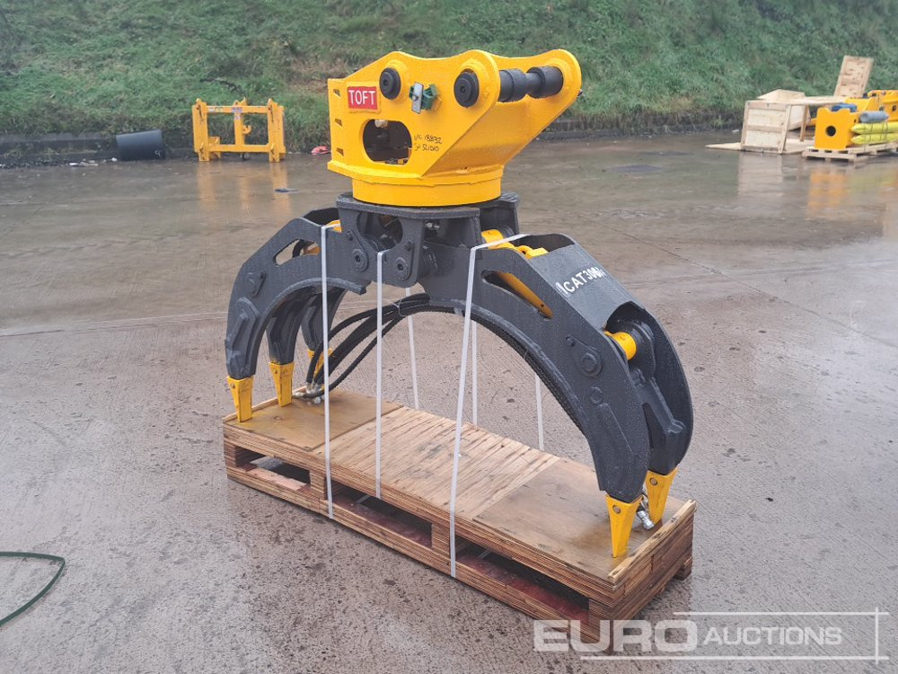 Unused 2025 Toft TOFT04G Hydraulic Rotating Grapple 45mm Pin to suit 4-6 Ton Excavator - Attachment for Excavator: picture 1 Unused 2025 Toft TOFT04G Hydraulic Rotating Grapple 45mm Pin to suit 4-6 Ton Excavator - Attachment for Excavator: picture 1